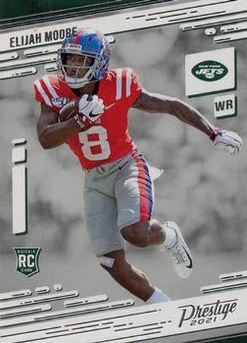 #221 Elijah Moore - New York Jets - 2021 Panini Prestige Football