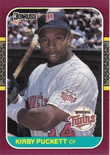 #221 Kirby Puckett - Minnesota Twins - 1987 Donruss Opening Day Baseball