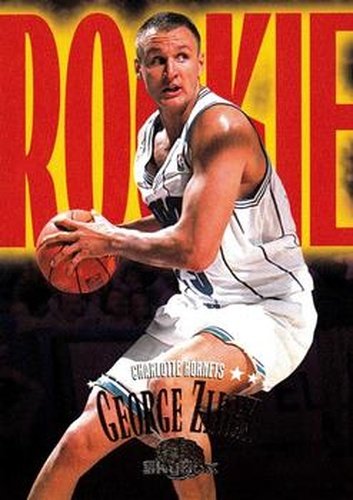 #221 George Zidek - Charlotte Hornets - 1995-96 SkyBox Premium Basketball
