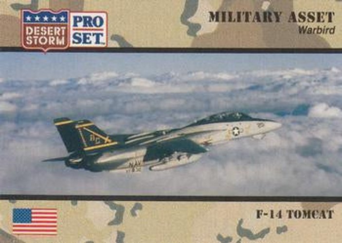 #221 F-14 Tomcat - 1991 Pro Set Desert Storm