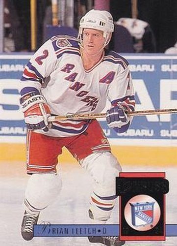 #221 Brian Leetch - New York Rangers - 1993-94 Donruss Hockey