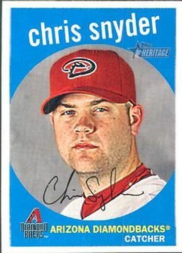 #221 Chris Snyder - Arizona Diamondbacks - 2008 Topps Heritage Baseball