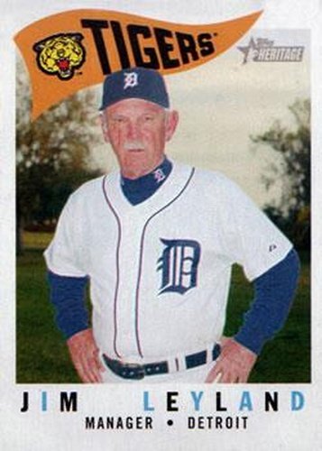 #221 Jim Leyland - Detroit Tigers - 2009 Topps Heritage Baseball