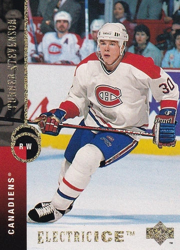 #221 Turner Stevenson - Montreal Canadiens - 1994-95 Upper Deck Hockey - Electric Ice
