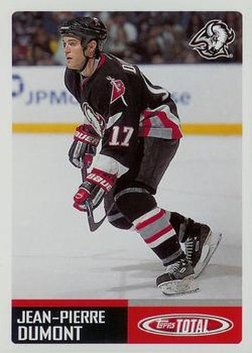 #221 J.P. Dumont - Buffalo Sabres - 2002-03 Topps Total Hockey