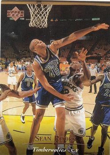 #221 Sean Rooks - Minnesota Timberwolves - 1995-96 Upper Deck Basketball
