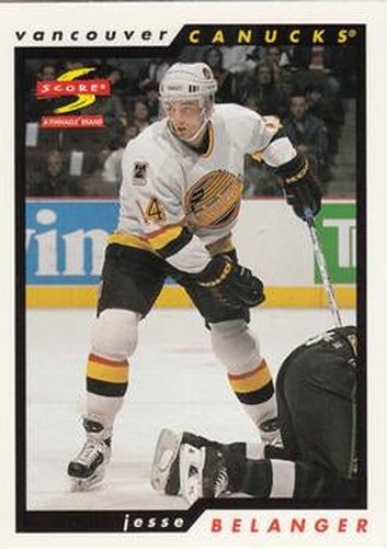 #222 Jesse Belanger - Vancouver Canucks - 1996-97 Score Hockey