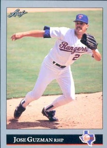 #222 Jose Guzman - Texas Rangers - 1992 Leaf Baseball