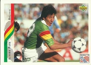 #222 Alvaro Pena - Bolivia - 1994 Upper Deck World Cup Contenders English/Spanish Soccer