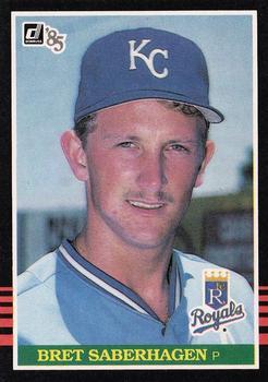 #222 Bret Saberhagen - Kansas City Royals - 1985 Donruss Baseball