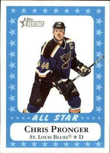 #222 Chris Pronger - St. Louis Blues - 2000-01 Topps Heritage Hockey