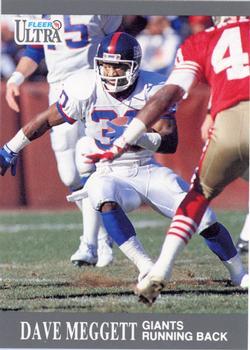 #222 Dave Meggett - New York Giants - 1991 Ultra Football