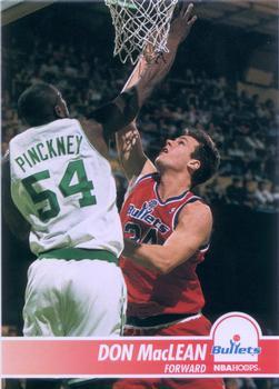 #222 Don MacLean - Washington Bullets - 1994-95 Hoops Basketball