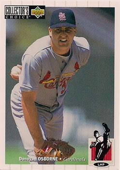 #222 Donovan Osborne - St. Louis Cardinals - 1994 Collector's Choice Baseball