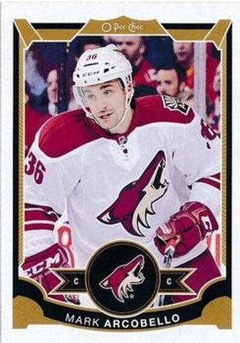 #222 Mark Arcobello - Arizona Coyotes - 2015-16 O-Pee-Chee Hockey