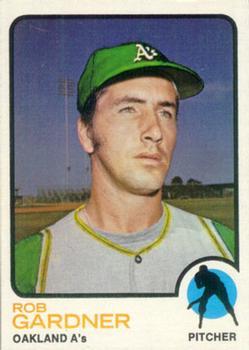 #222 Rob Gardner - Oakland Athletics - 1973 Topps Baseball