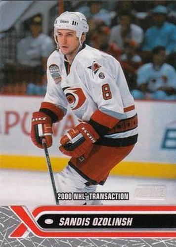 #222 Sandis Ozolinsh - Carolina Hurricanes - 2000-01 Stadium Club Hockey