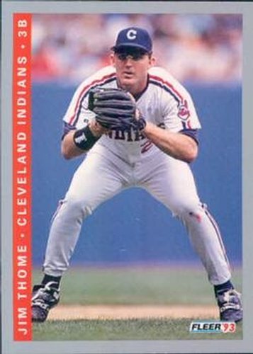 #222 Jim Thome - Cleveland Indians - 1993 Fleer Baseball