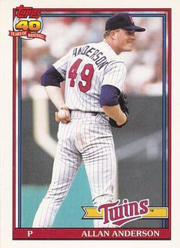 #223 Allan Anderson - Minnesota Twins - 1991 O-Pee-Chee Baseball