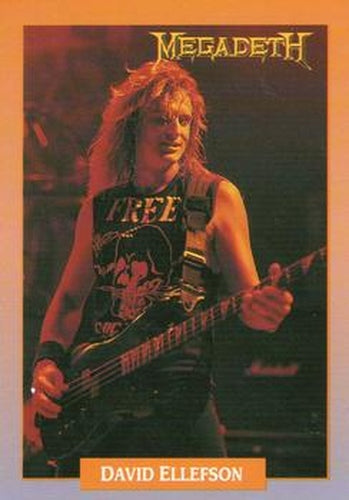 #223 David Ellefson - 1991 Brockum Rock Cards
