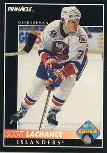 #223 Scott Lachance - New York Islanders - 1992-93 Pinnacle Canadian Hockey