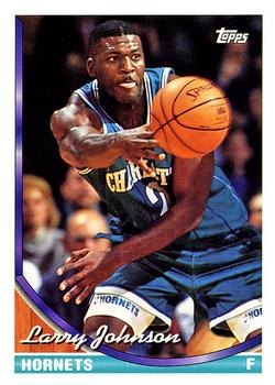#223 Larry Johnson - Charlotte Hornets - 1993-94 Topps Basketball