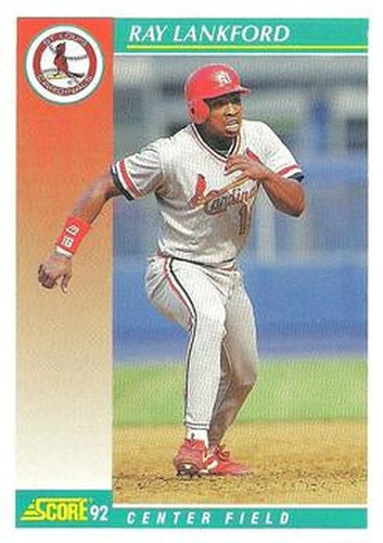 #223 Ray Lankford - St. Louis Cardinals - 1992 Score Baseball