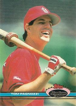 #223 Tom Pagnozzi - St. Louis Cardinals - 1991 Stadium Club Baseball