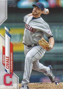 #223 Aaron Civale - Cleveland Indians - 2020 Topps Baseball