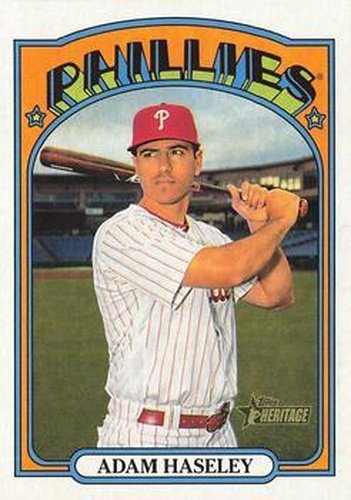 #223 Adam Haseley - Philadelphia Phillies - 2021 Topps Heritage Baseball