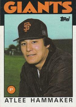 #223 Atlee Hammaker - San Francisco Giants - 1986 Topps Baseball