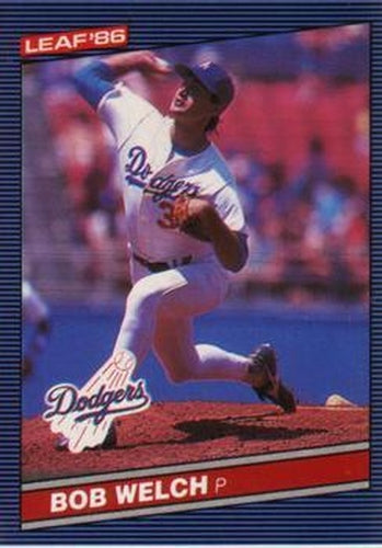 #223 Bob Welch - Los Angeles Dodgers - 1986 Leaf Baseball