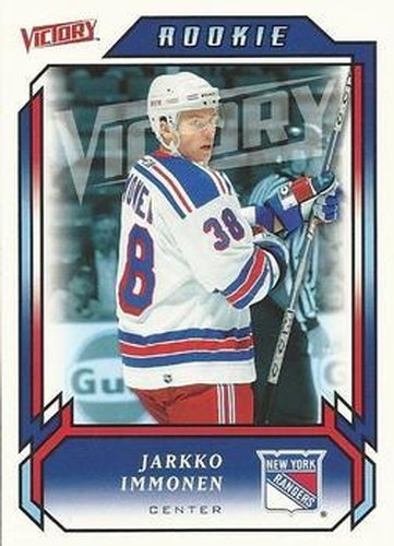#223 Jarkko Immonen - New York Rangers - 2006-07 Upper Deck Victory Hockey