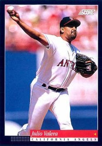 #223 Julio Valera - California Angels -1994 Score Baseball