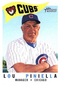 #223 Lou Piniella - Chicago Cubs - 2009 Topps Heritage Baseball