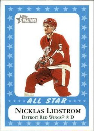 #223 Nicklas Lidstrom - Detroit Red Wings - 2000-01 Topps Heritage Hockey