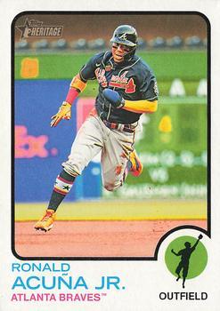 #223 Ronald Acuña Jr. - Atlanta Braves - 2022 Topps Heritage Baseball