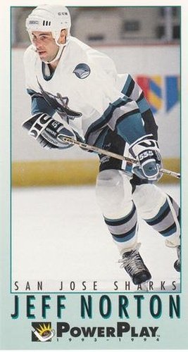 #223 Jeff Norton - San Jose Sharks - 1993-94 Fleer PowerPlay Hockey