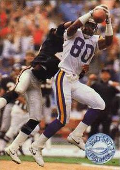 #224 Cris Carter - Minnesota Vikings - 1991 Pro Set Platinum Football