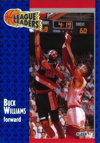 #224 Buck Williams - Portland Trail Blazers - 1991-92 Fleer Basketball