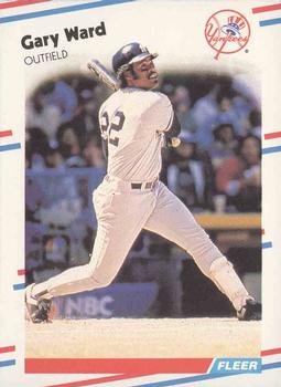 #224 Gary Ward - New York Yankees - 1988 Fleer Baseball