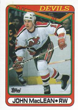 #224 John MacLean - New Jersey Devils - 1990-91 Topps Hockey