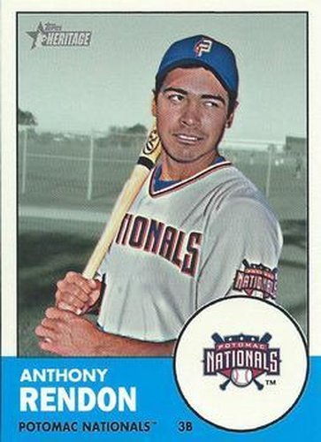 #224 Anthony Rendon - Potomac Nationals - 2012 Topps Heritage Minor League Baseball