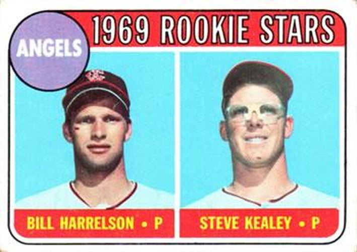 #224 Angels 1969 Rookie Stars Bill Harrelson / Steve Kealey - California Angels - 1969 Topps Baseball