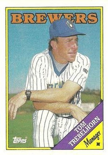 #224 Tom Trebelhorn - Milwaukee Brewers - 1988 Topps Baseball