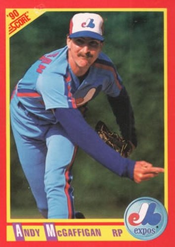 #224 Andy McGaffigan - Montreal Expos - 1990 Score Baseball