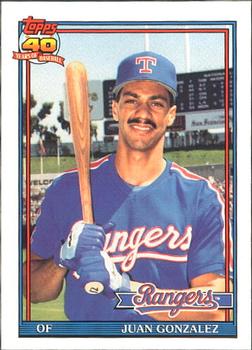 #224 Juan Gonzalez - Texas Rangers - 1991 O-Pee-Chee Baseball
