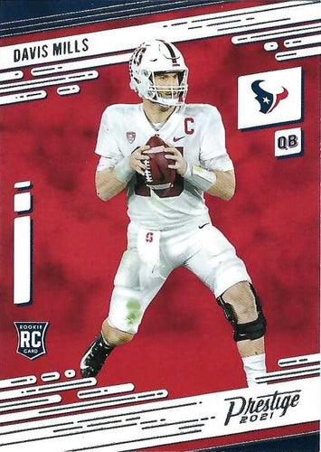 #224 Davis Mills - Houston Texans - 2021 Panini Prestige Football
