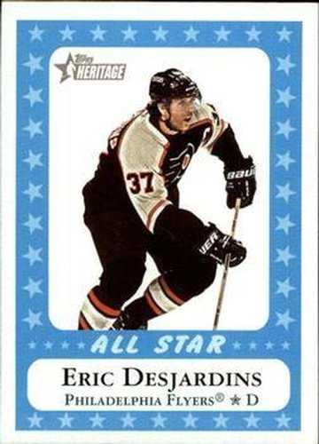 #225 Eric Desjardins - Philadelphia Flyers - 2000-01 Topps Heritage Hockey