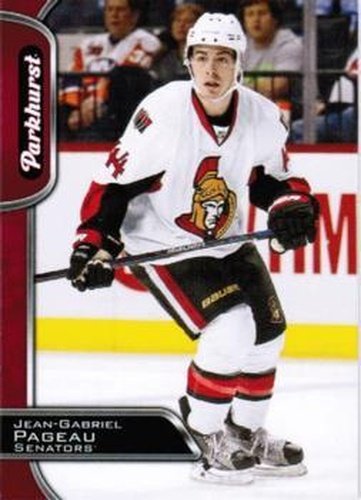 #225 Jean-Gabriel Pageau - Ottawa Senators - 2016-17 Parkhurst - Red Hockey